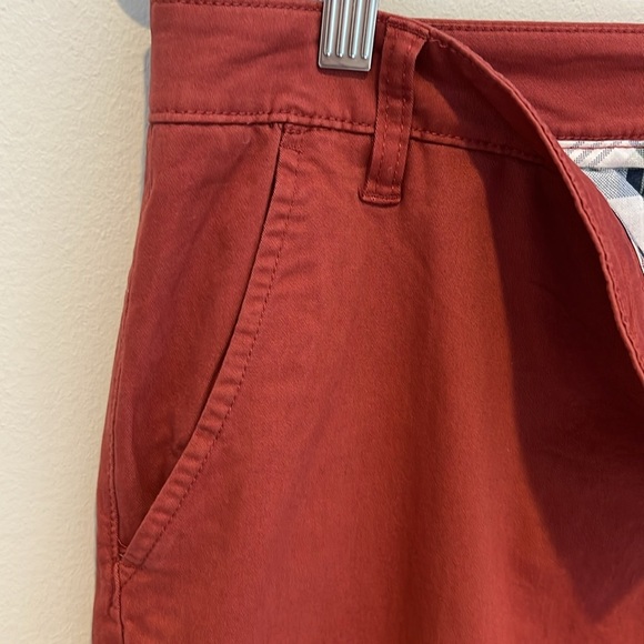 Tailor Vintage Airotec Cotton Canvas Chino Slim Fit Stretch Red Mens 36x30 NEW - Picture 11 of 16